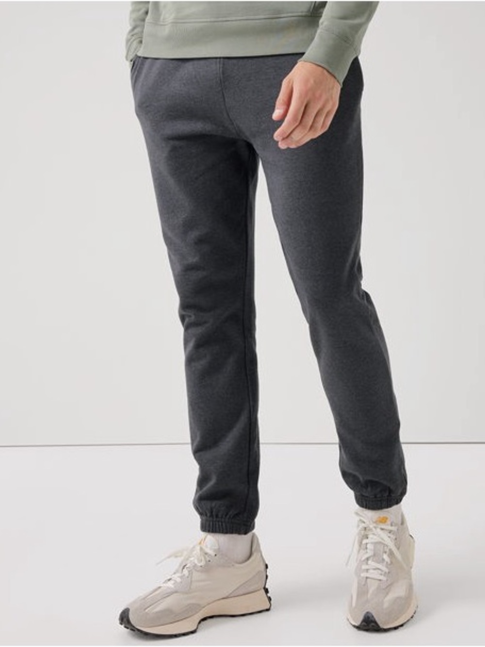 Retail Tag Hole Patched NWOT Pact Sz L Cloud Brushed Fleece Sweatpant